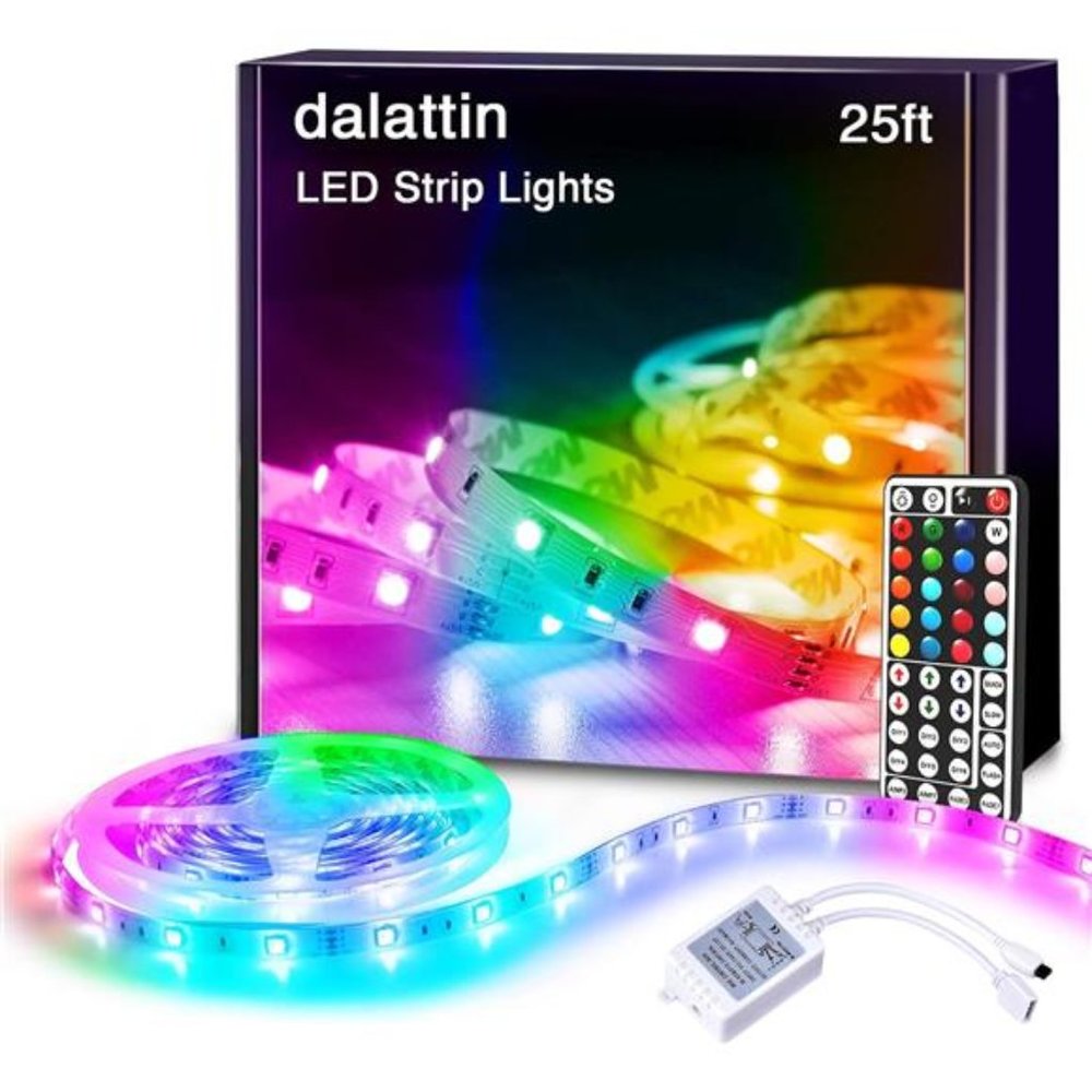 Led Lights for Bedroom 25ft RGB 5050 Led Strip Lights Color Changing Kit